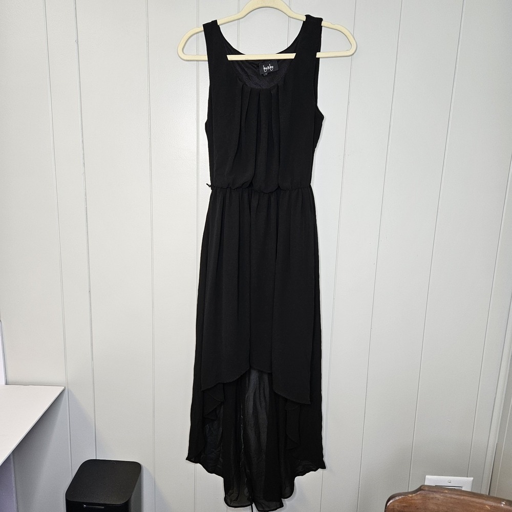 By & By Dress Black Large Back‎ Has Train Full Liner